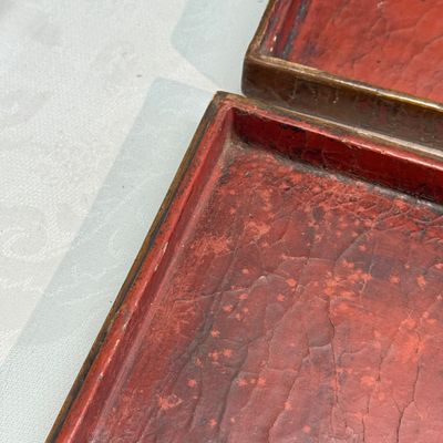 A rare Chinese polychrome and gilt-decorated lacquer rectangular box and cover with dragons — photo 11