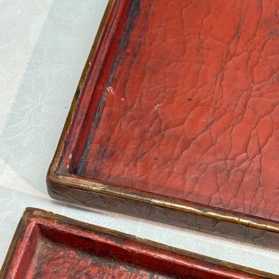 A rare Chinese polychrome and gilt-decorated lacquer rectangular box and cover with dragons — photo 15