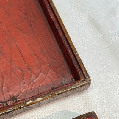 A rare Chinese polychrome and gilt-decorated lacquer rectangular box and cover with dragons — photo 18