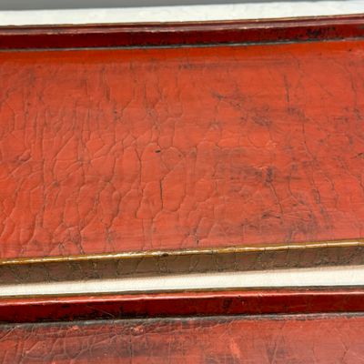 A rare Chinese polychrome and gilt-decorated lacquer rectangular box and cover with dragons — photo 19