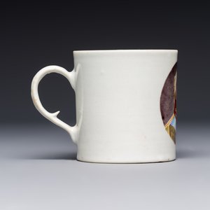 A rare Chinese 'Portrait' cup and saucer, Hervouët collection, 18/19th C. — 照片 7