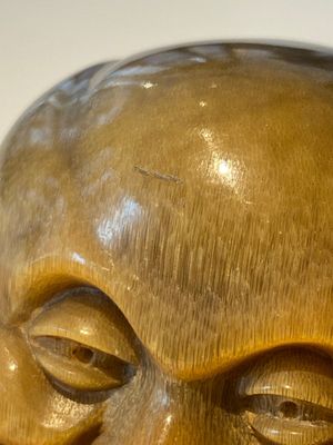 RETOUR DHL 07/11/2024 Een zeldzame Chinese sculptuur van Boeddha in rinoceroshoorn, eind 19e eeuw — 照片 17