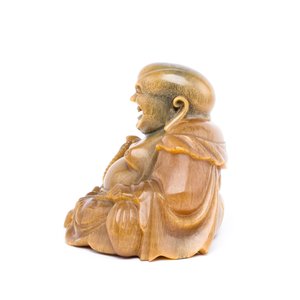 RETOUR DHL 07/11/2024 Een zeldzame Chinese sculptuur van Boeddha in rinoceroshoorn, eind 19e eeuw — 照片 5