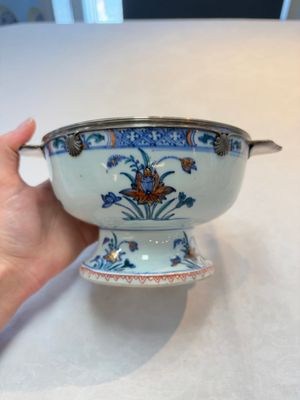 A rare Chinese silver-mounted doucai bowl and cover, Kangxi/Yongzheng — photo 4