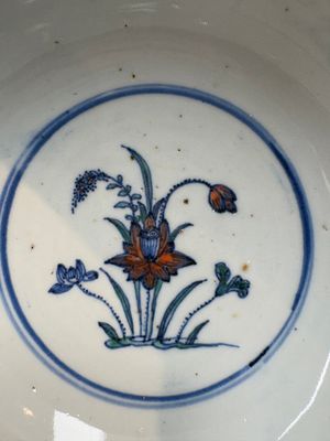 A rare Chinese silver-mounted doucai bowl and cover, Kangxi/Yongzheng — photo 10