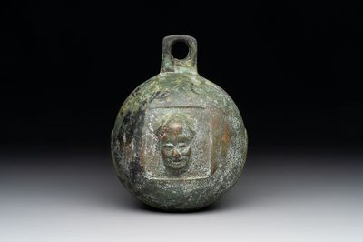 A rare Chinese Taiping Heavenly Kingdom alarm bell, Zhang Ji 漳記 mark, Guangxi, dated 1851