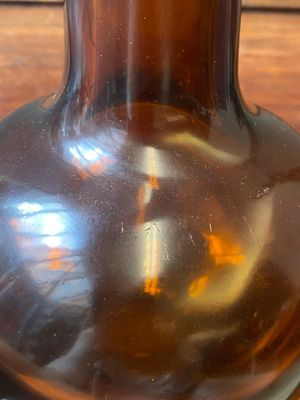 A rare Chinese translucent amber-coloured Peking glass bottle vase, Qianlong mark and of the period — photo 7