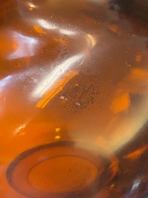 A rare Chinese translucent amber-coloured Peking glass bottle vase, Qianlong mark and of the period — photo 10