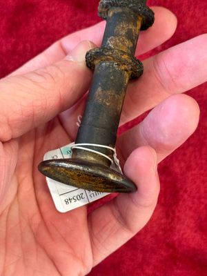 A rare Chinese turquoise-inlaid parcel-gilt bronze sword, Zhou — photo 14