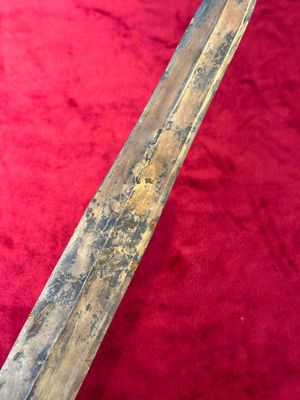 A rare Chinese turquoise-inlaid parcel-gilt bronze sword, Zhou — photo 5
