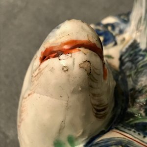 A rare Chinese wucai figure of Shoulao seated on a deer, Wanli — photo 17