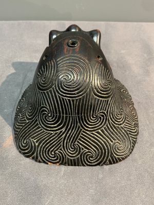 A rare Chinese wucai 'luduan' incense burner with wooden cover, Ming, 16/17th C. — photo 8