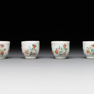 A rare complete Chinese famille rose 8-person miniature tea service comprising 28 pieces, Qianlong — photo 15