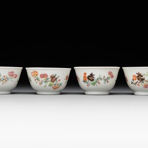A rare complete Chinese famille rose 8-person miniature tea service comprising 28 pieces, Qianlong — photo 25
