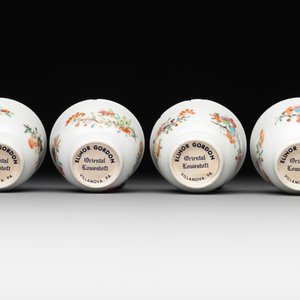 A rare complete Chinese famille rose 8-person miniature tea service comprising 28 pieces, Qianlong — photo 27