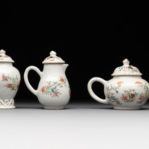 A rare complete Chinese famille rose 8-person miniature tea service comprising 28 pieces, Qianlong — photo 30