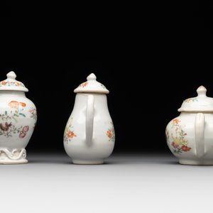A rare complete Chinese famille rose 8-person miniature tea service comprising 28 pieces, Qianlong — photo 31
