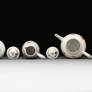 A rare complete Chinese famille rose 8-person miniature tea service comprising 28 pieces, Qianlong — photo 32