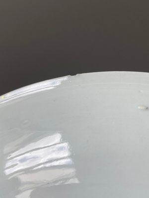 A rare Dutch-decorated Chinese eggshell 'Diana and Actaeon' plate with Dutch inscription on the back, Yongzheng — photo 9