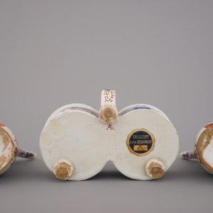 A rare Dutch Delft doré cruet set, Pieter Adriaensz. Kocx, The Greek A, 1705-1720 — 照片 3