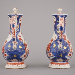 A rare Dutch Delft doré cruet set, Pieter Adriaensz. Kocx, The Greek A, 1705-1720 — 照片 6