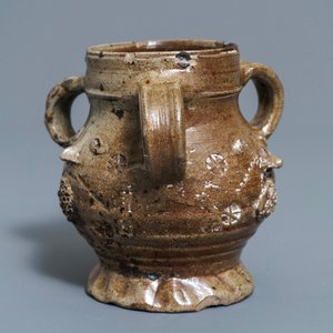 A rare German stoneware pointed nose jug, Raeren, 1st half 16th C. — 照片 4