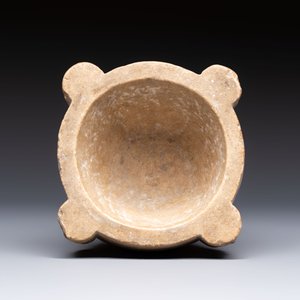 A rare Italian marble ‘Poison Mortar’ with skulls and masks, 17th C. — photo 6