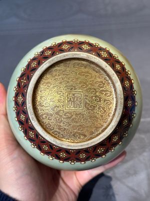 A rare Japanese Kutani vase, Kutani Kozan 九谷光山 mark, Meiji, 19th C. — foto 19
