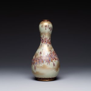 A rare Japanese Kutani vase, Kutani Kozan 九谷光山 mark, Meiji, 19th C. — foto 2