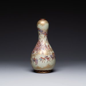 A rare Japanese Kutani vase, Kutani Kozan 九谷光山 mark, Meiji, 19th C. — foto 4