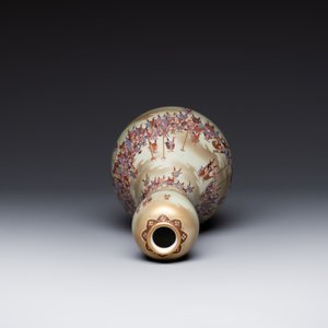 A rare Japanese Kutani vase, Kutani Kozan 九谷光山 mark, Meiji, 19th C. — foto 5