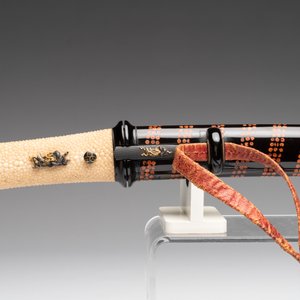 A rare Japanese wakizashi 脇差 sword and koshirae, signed Shoji Jiro Taro Naokatsu 莊司 次郎 太郎 直勝, Meiji, dated 1853 — 照片 6