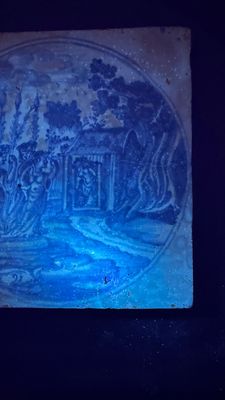 A rare large blue and white Dutch Delft mythological tile, Harlingen, ca. 1680 — photo 12