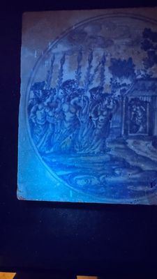 A rare large blue and white Dutch Delft mythological tile, Harlingen, ca. 1680 — photo 13