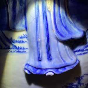 A rare large Chinese blue and white relief-moulded jardinière, Kangxi — 照片 59