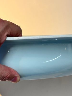 A rare large imperial Chinese blue and white 'dragon and carps' basin, Kangxi mark and of the period — photo 26