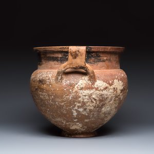 A rare large late Hellenistic pottery column krater with marine encrustation — 照片 3