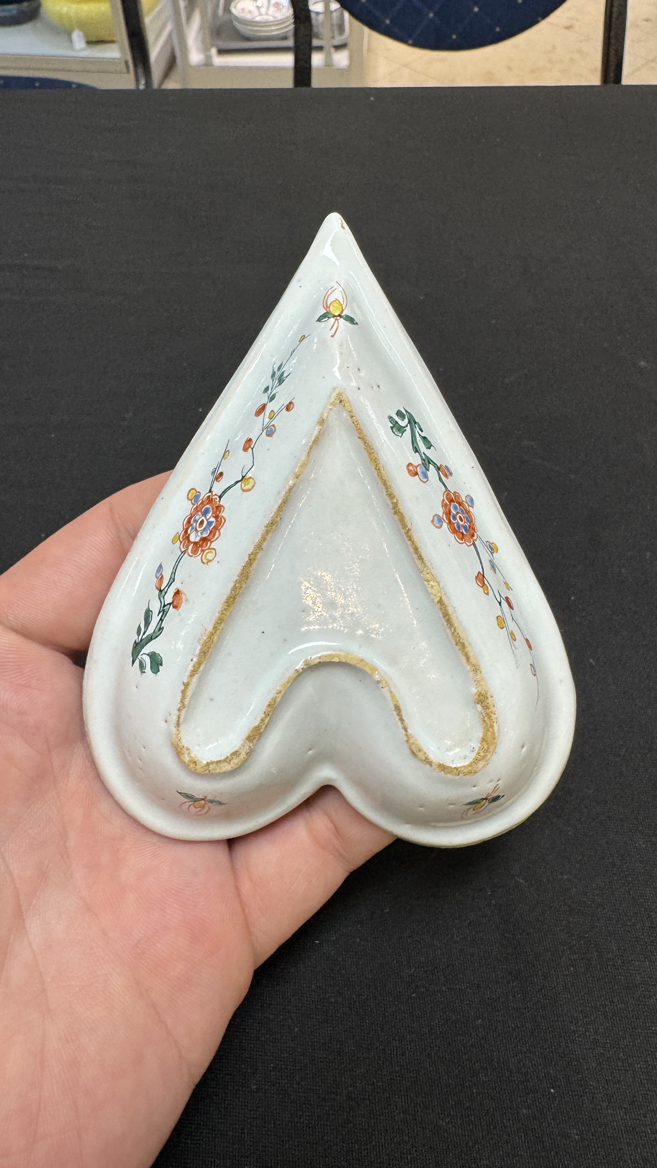 A rare polychrome Dutch Delft petit feu six-piece sweetmeat set — photo 16
