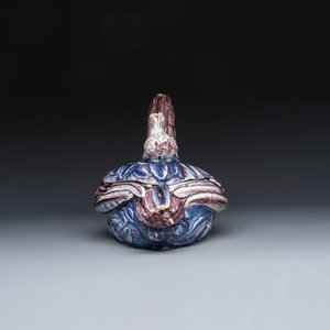 A rare polychrome German faience 'Hen and Chick' tureen and cover — photo 3