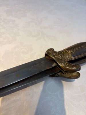 A rare set of Chinese double swords and scabbard, ‘Shuangjian’, Longquan mark, 19th C. — photo 5