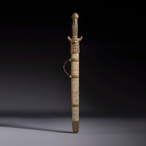 A rare set of Chinese double swords and scabbard, ‘Shuangjian’, Longquan mark, 19th C. — photo 2