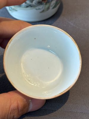 A rare set of eight Chinese famille rose 'Sanxing' nesting bowls, Tongzhi mark and of the period — 照片 15