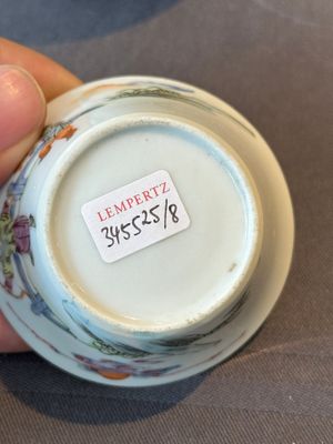 A rare set of eight Chinese famille rose 'Sanxing' nesting bowls, Tongzhi mark and of the period — 照片 16