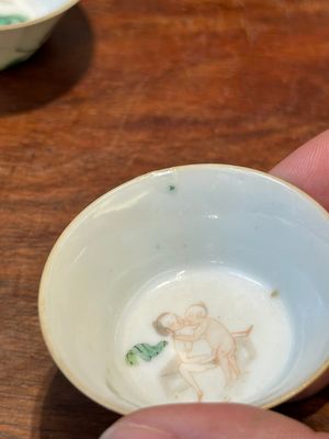 A rare set of ten Chinese famille rose 'erotic' nesting bowls, Daoguang mark and of the period — 照片 11