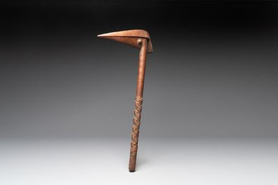 A rare wooden 'Porowa Ra Maru' or 'bird-head' club, Kanak peoples, New Caledonia, 19th C.