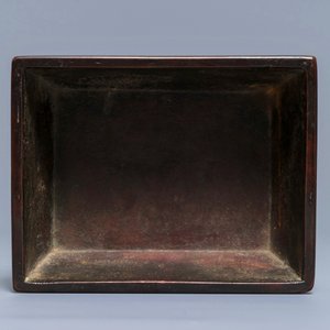 A rectangular Chinese bronze incense burner with lingzhi, 17/18th C. — 照片 6