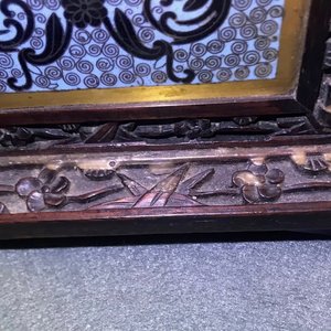 A rectangular Chinese cloisonné and wood box, 19th C. — 照片 14