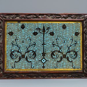 A rectangular Chinese cloisonné and wood box, 19th C. — 照片 6