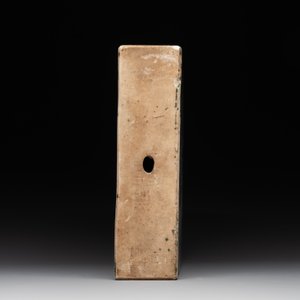 A rectangular Chinese famille verte tile with two-sided design, Kangxi — 照片 2