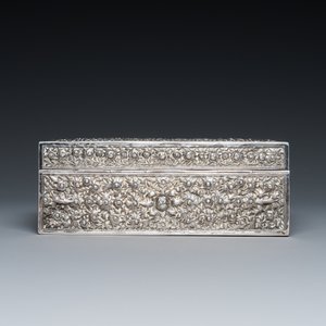 A rectangular Thai silver box, 19/20th C. — photo 4
